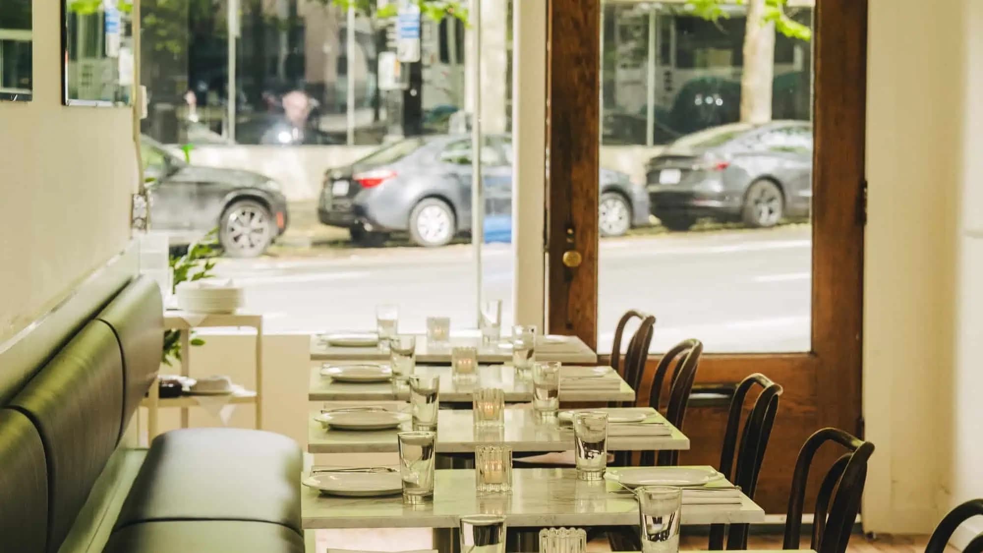 The dining room at Doris